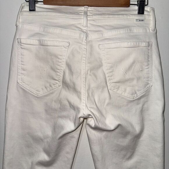 Mother The Rascal Crop Fray In Cream Puffs 28 - Picture 6 of 12